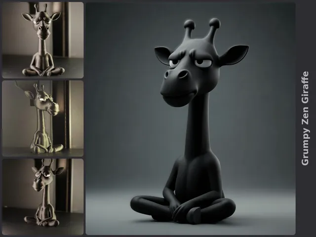 Grumpy Zen Giraffe