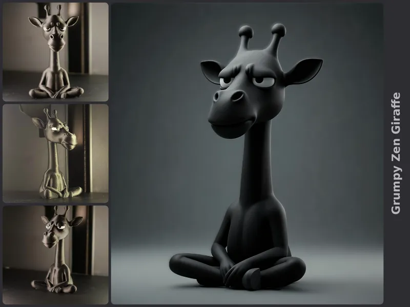 Grumpy Zen Giraffe