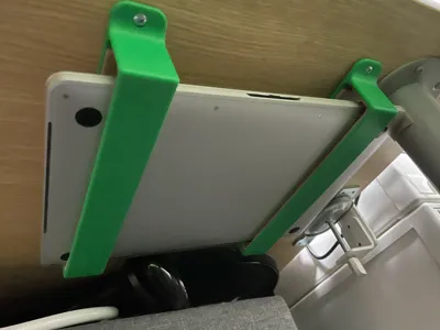 Underdesk laptop holder
