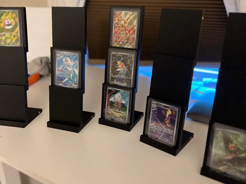 Modular TCG Toploader Tiered Display Stand