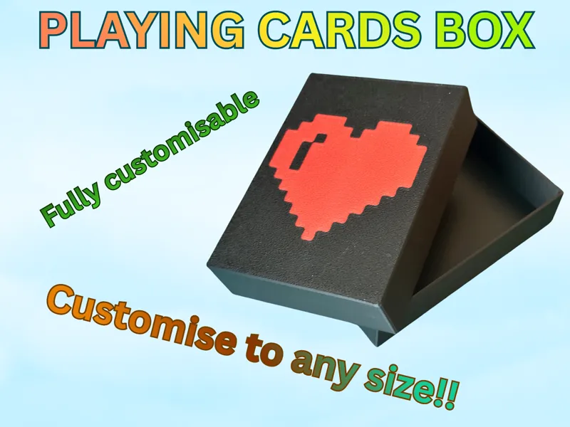Parametric playing cards box