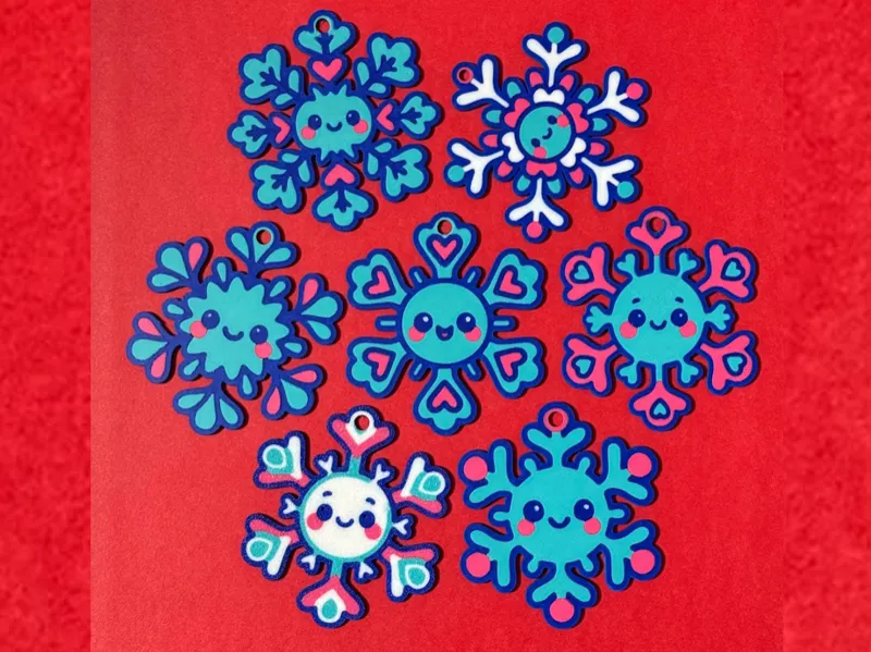 Kawaii Snowflake Collection