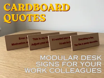 CORRUGATED CYNICISM - Cardboard Quotes