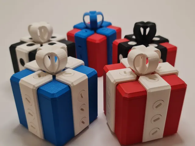 Giftbox locked with screws
