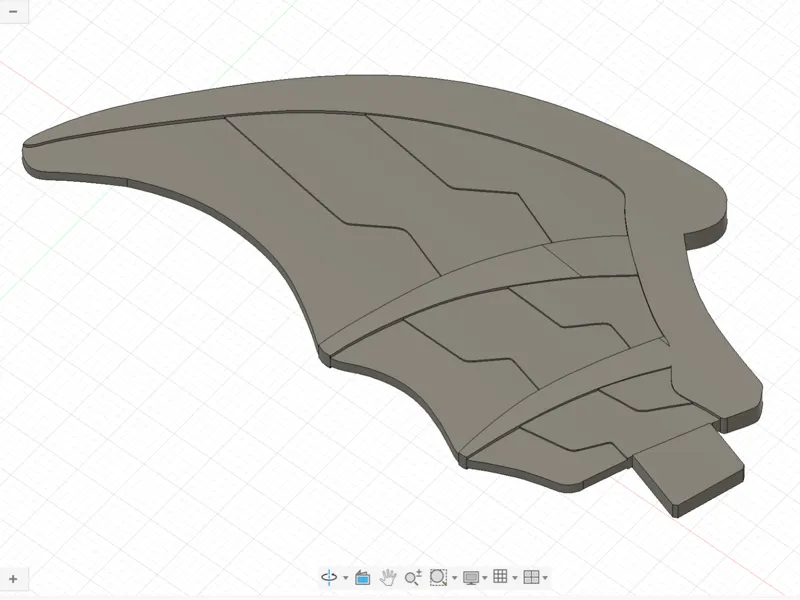Replacement Wing for Screw-Assembled Dinosaur Toy