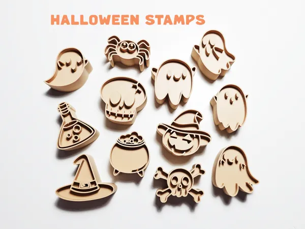 Set de 12 tampons Halloween