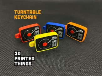 Turntable Keychain