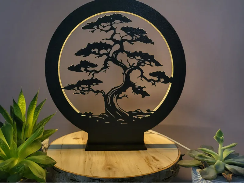 Ringlampe Ringlicht Lebensbaum Baum Bonsai
