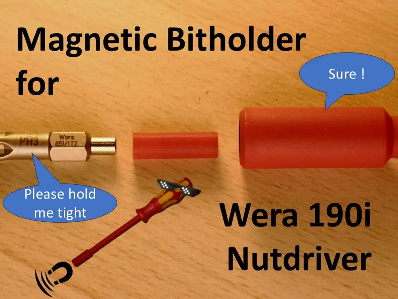 Magnet insert for Wera 190i VDE 1/4" Nutdriver