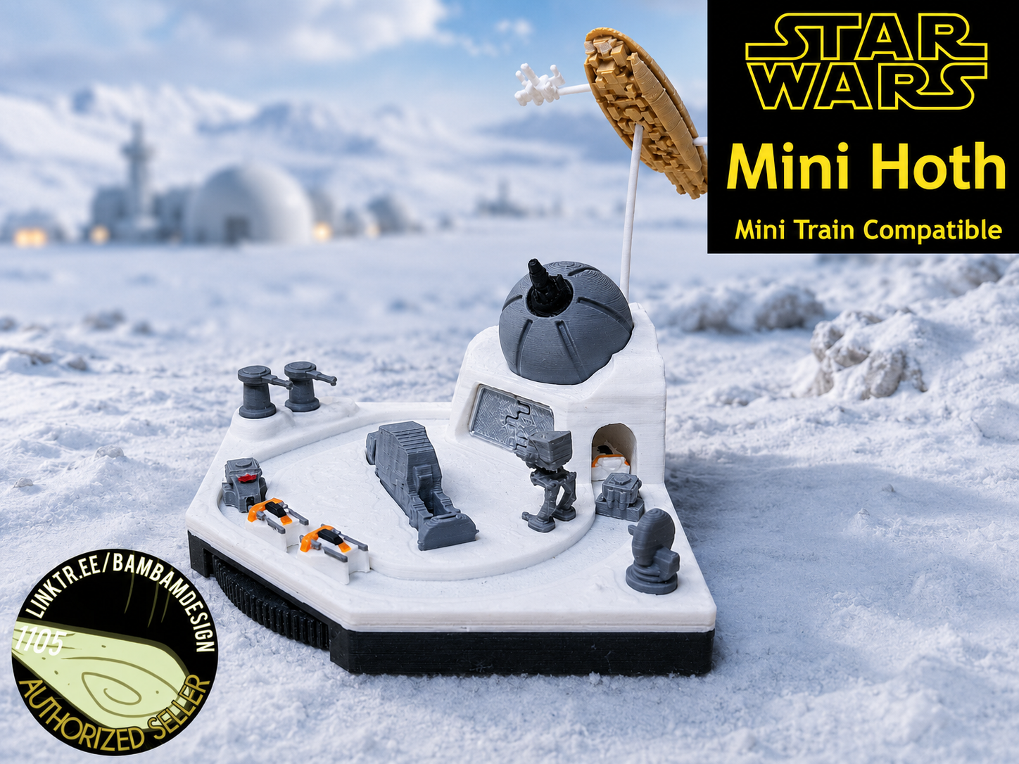 Mini Hoth Moving Diorama – Mini Train Compatible
