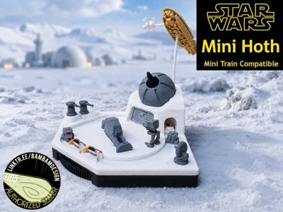 Mini Hoth Moving Diorama – Mini Train Compatible