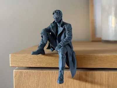 Neo Sitting On Shelf Figure | The Matrix Inspired
