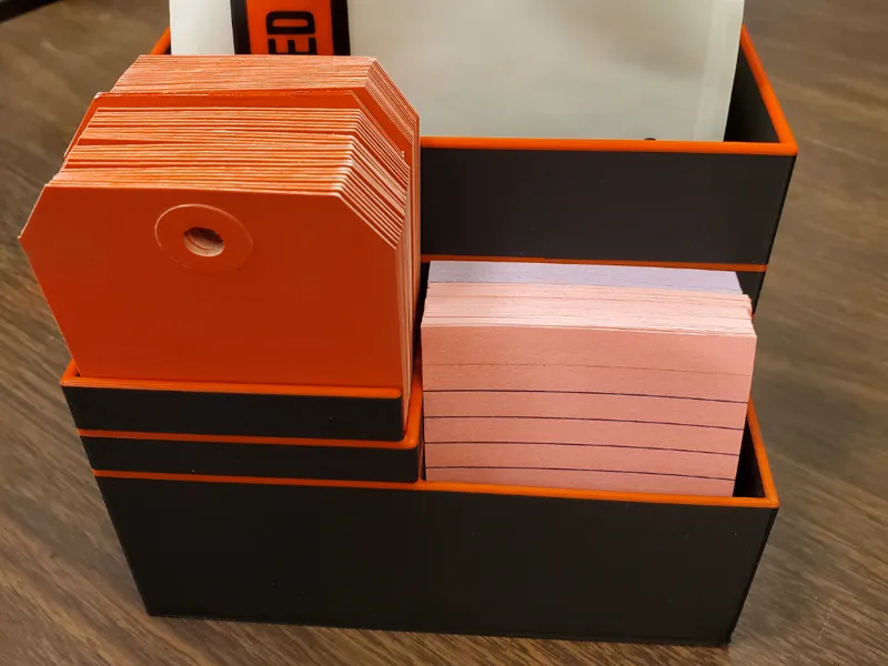 Organizer for 3 different size shipping supplies