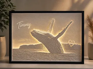 Wal Timmy Lithophane Erinnerungslicht