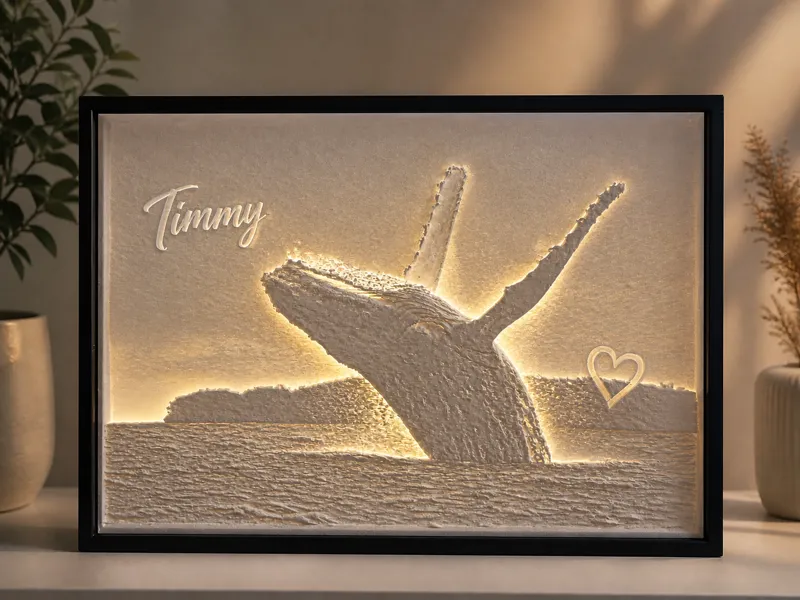 Wal Timmy Lithophane Erinnerungslicht
