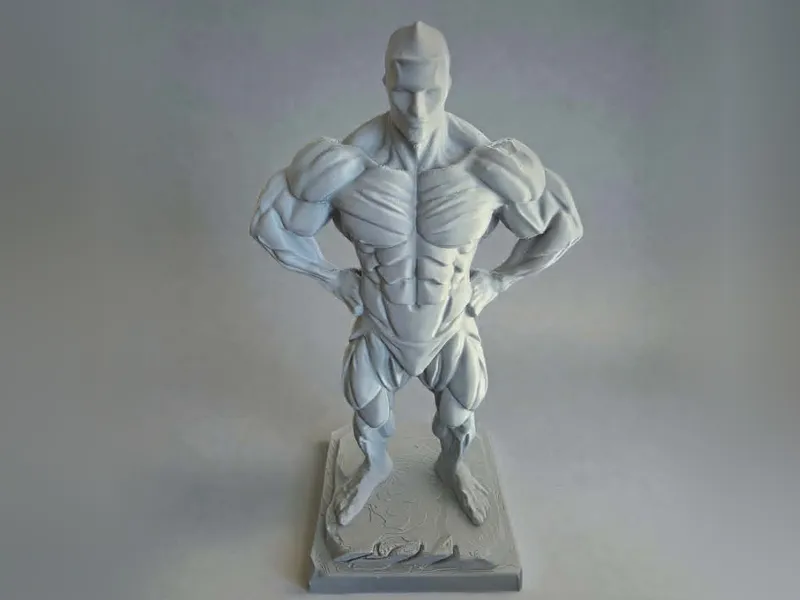 Bodybuilder statue