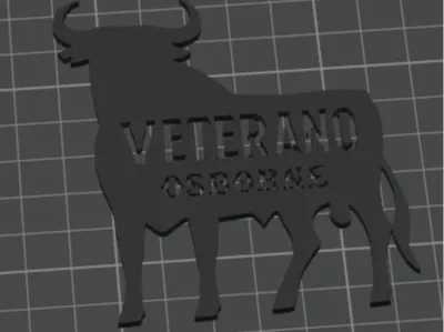 Veterano Bull with inscription