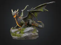 Statue de dragon de feu — photo 1