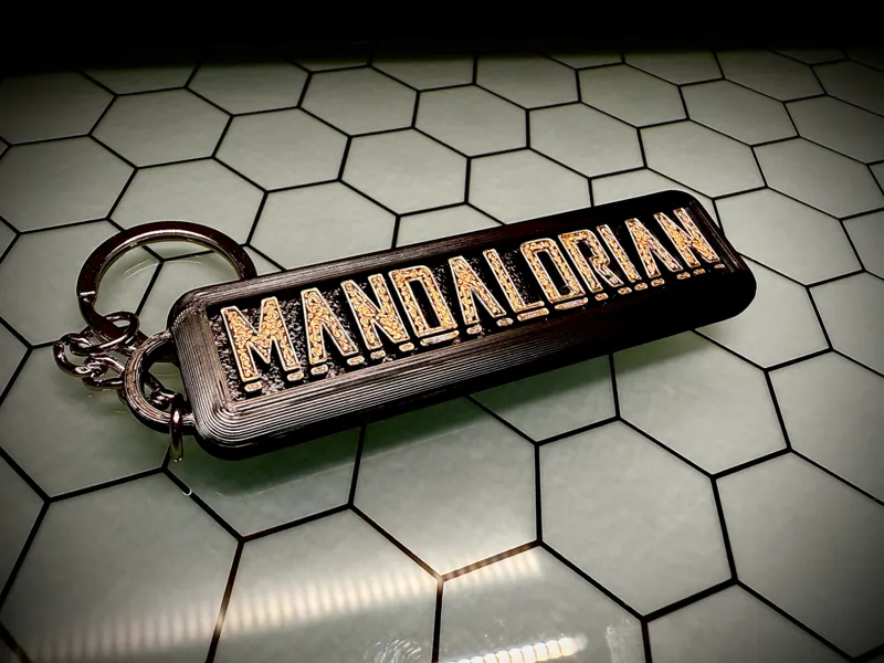 The Mandalorian Keychain - Minimalist & AMS Ready