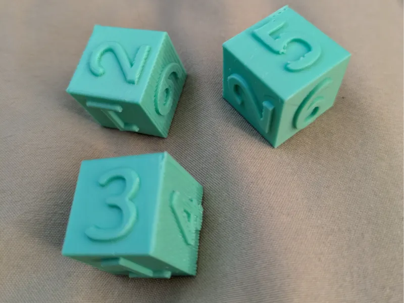 dice - easy to read