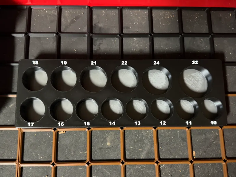 Pittsburg Impact Metric Set Gridfinity  plus 18mm