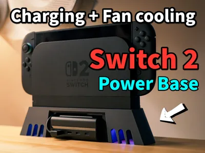Switch2 Dock — Fan Cooling + 65W Charging — CukTech 10 Power Station