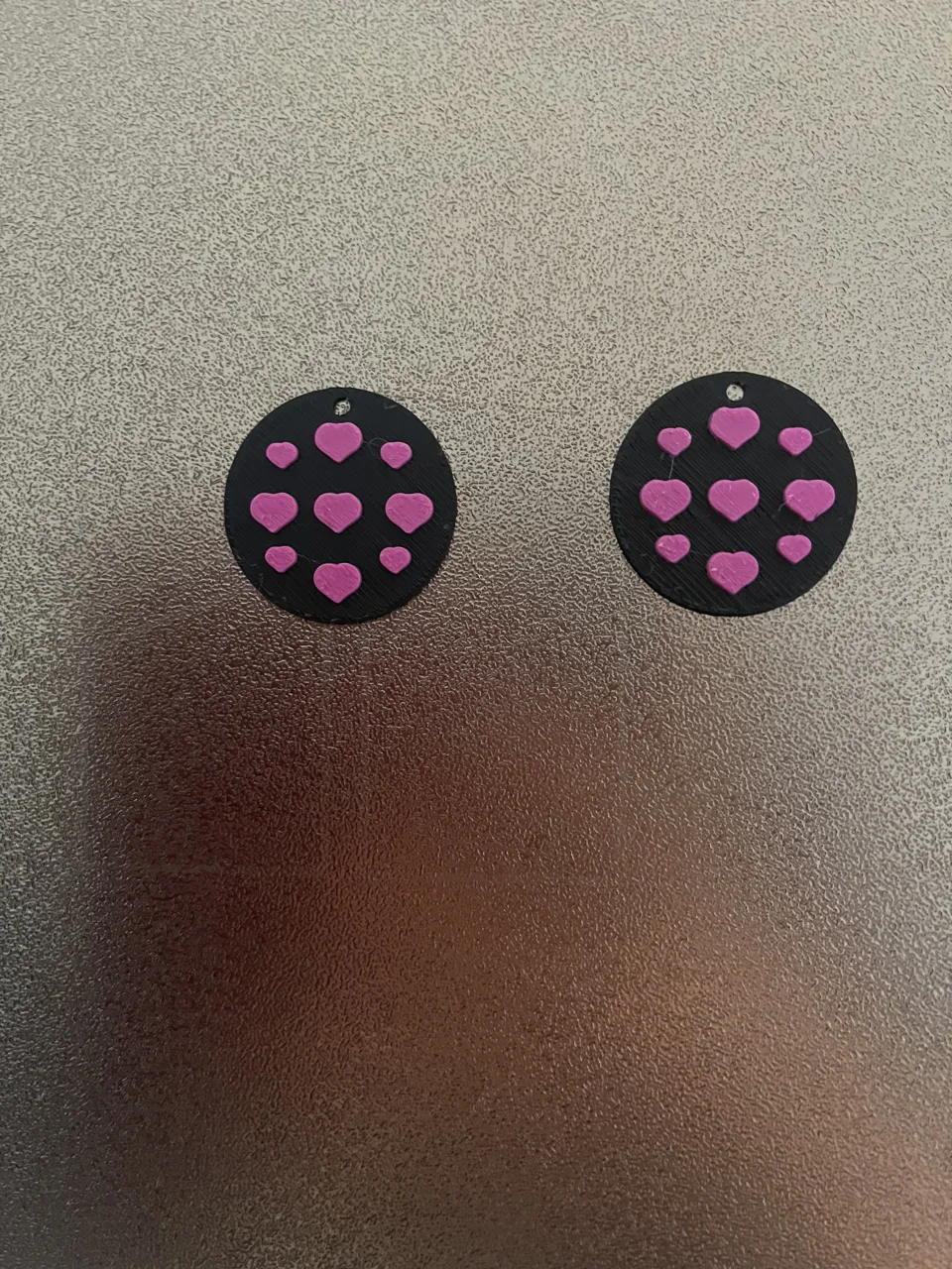 heart earrings view 2