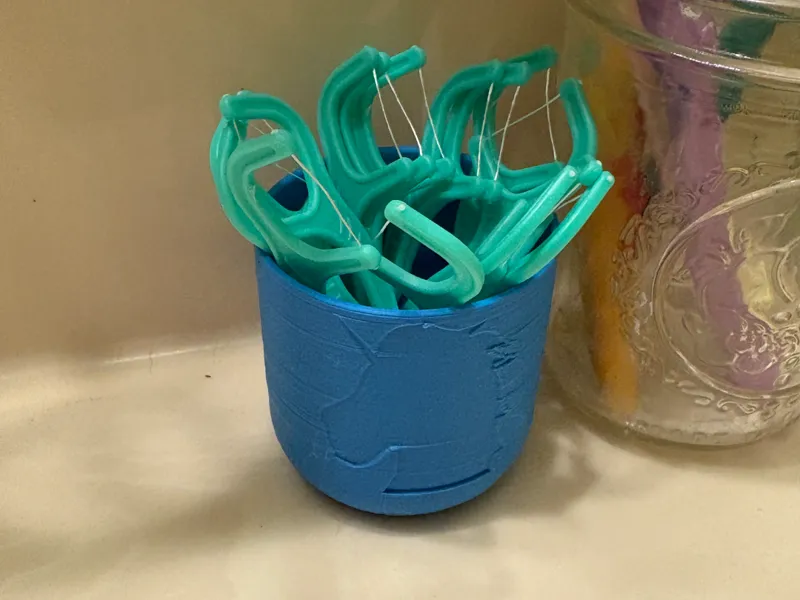 Unicorn Floss Pick Cup