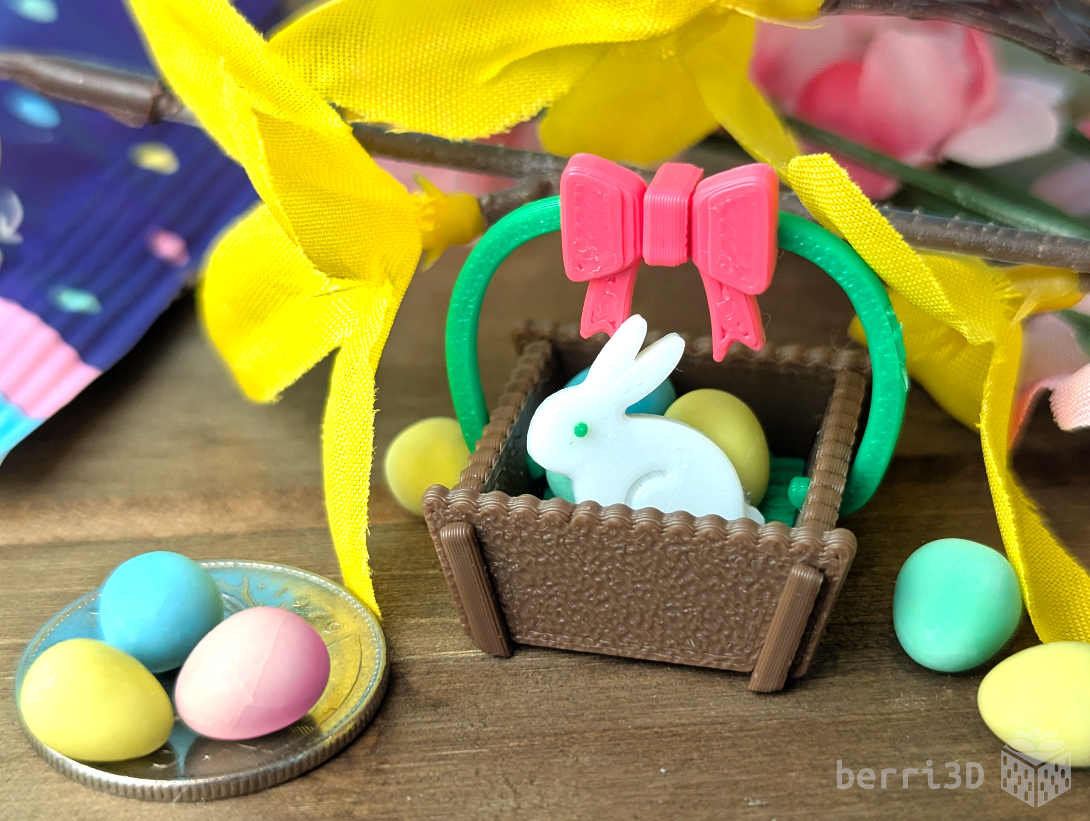 Miniatura 2 do modelo 3D Mini Easter Basket Kit Card