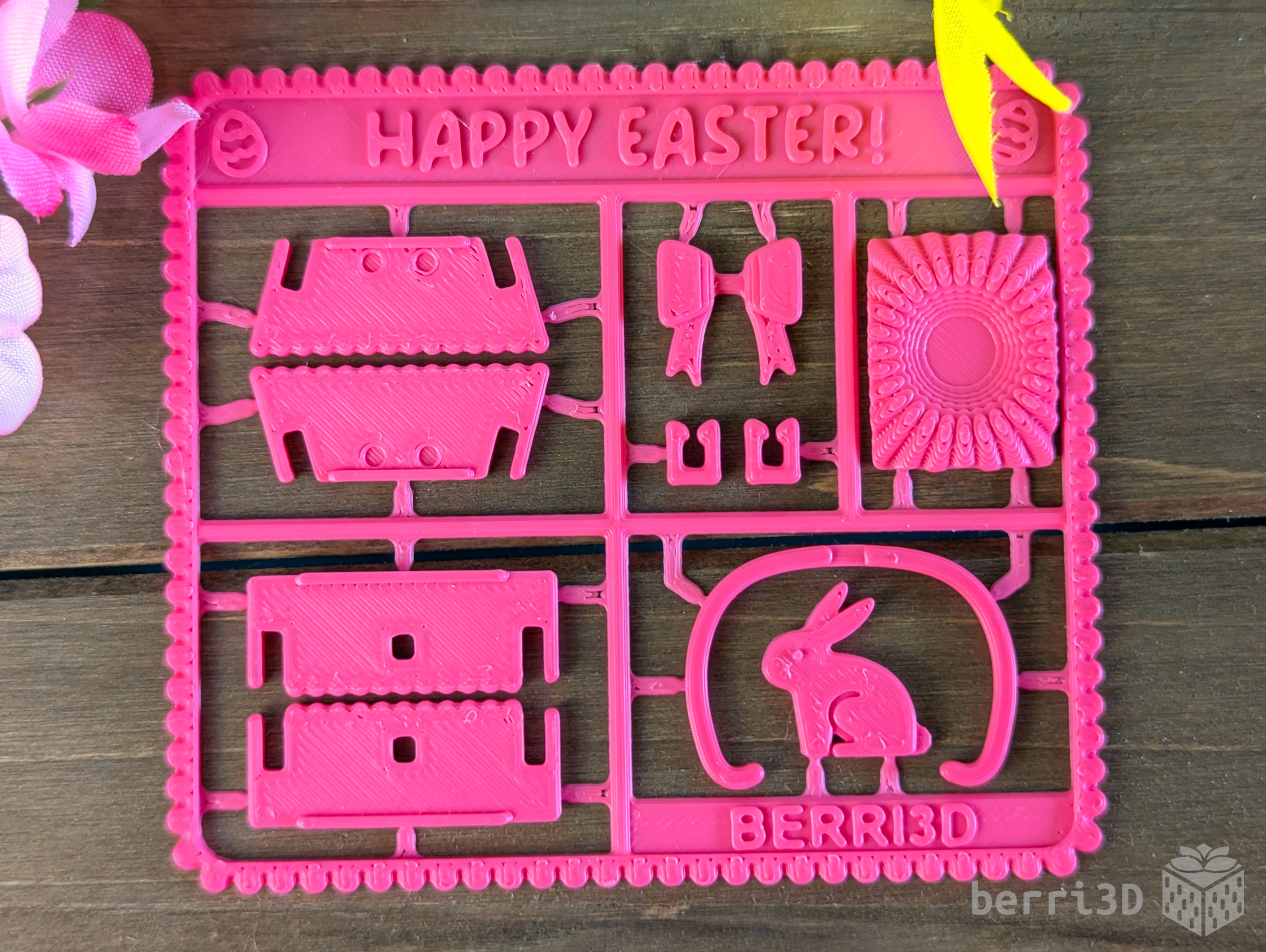 Miniatura 3 do modelo 3D Mini Easter Basket Kit Card