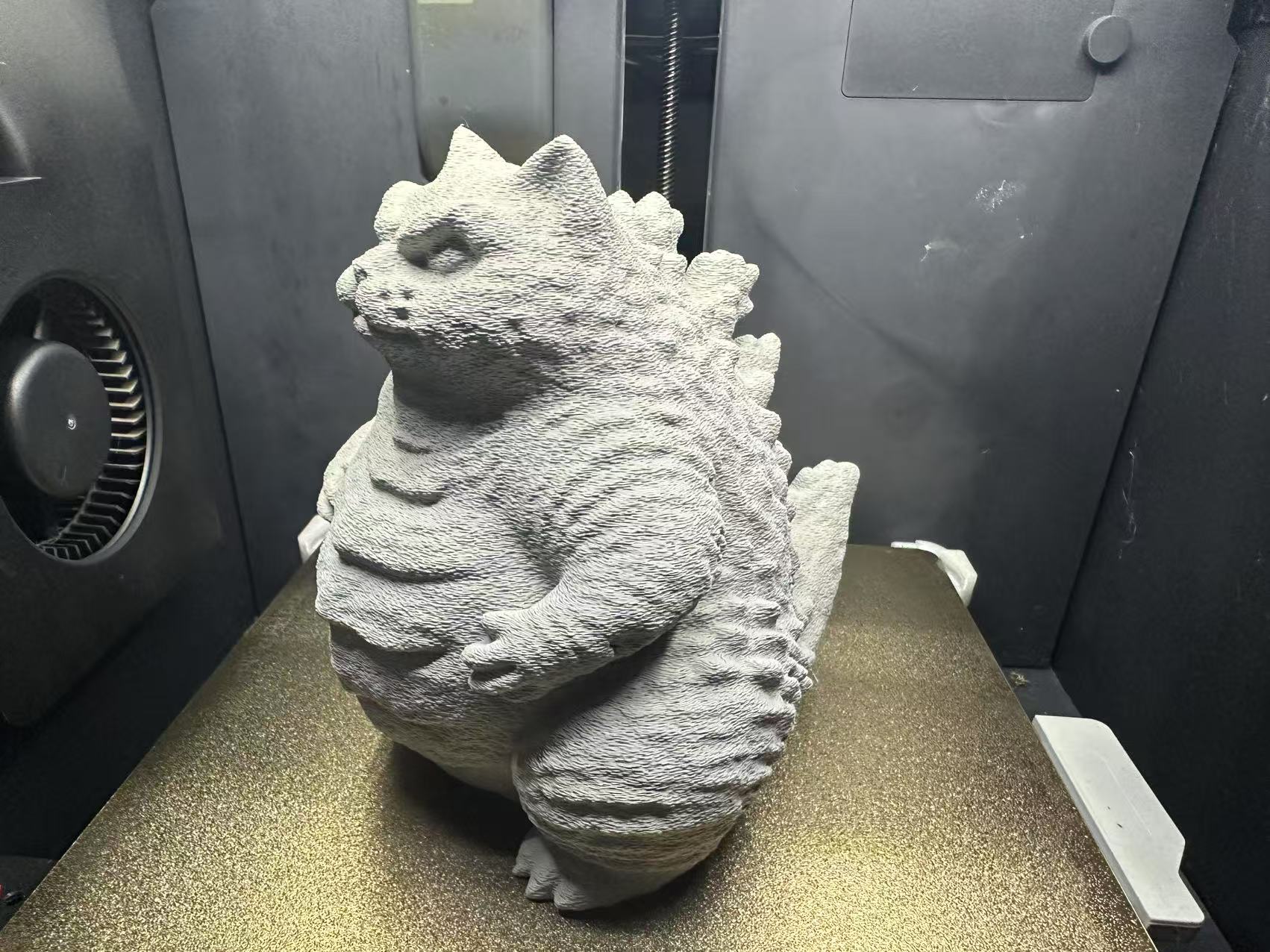 Miniatura 2 do modelo 3D 猫化哥斯拉 （A1 mini 可打印）