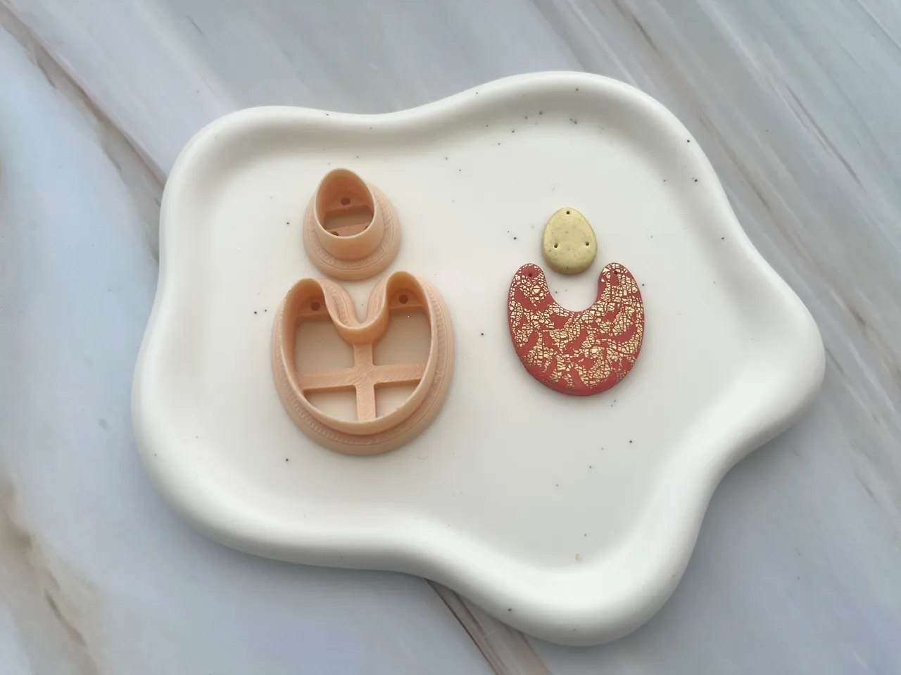 Geometric Polymer Clay Earrings Cutter Set view 2