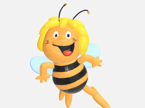 Happy Bee Character 