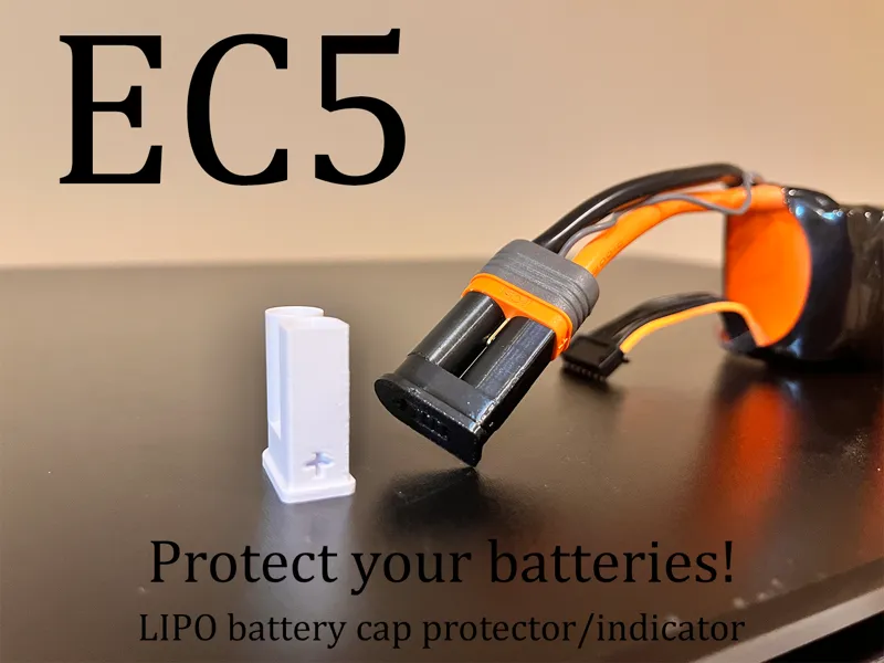 EC5/IC5 Battery Cap Protector/Indicator for LIPO's
