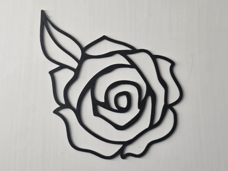 rose head wall art