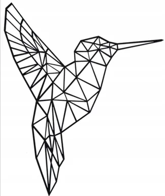 line art humming-bird 