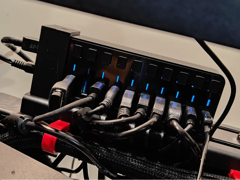 Sabrent 10 Port Sim Rig Mount Sideways