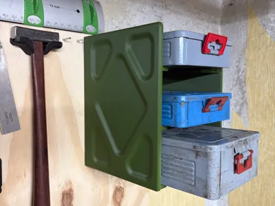 Wall organizer - twist drill boxes