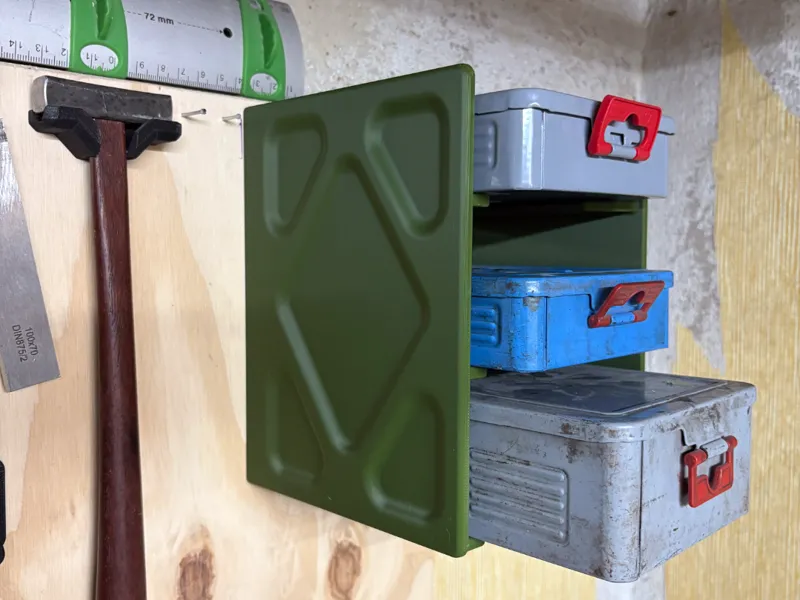 Wall organizer - twist drill boxes