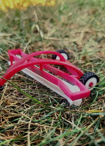 Modelo para impresión 3D: 1/64th Side Discharge Hay Rake — vista de referencia 5