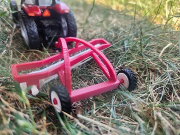 Modelo para impresión 3D: 1/64th Side Discharge Hay Rake — vista de referencia 3