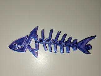 Flexi shark keychain