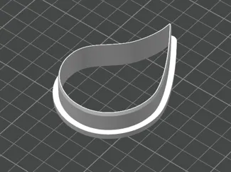 Blood Drop Cookie Cutter/Stencil