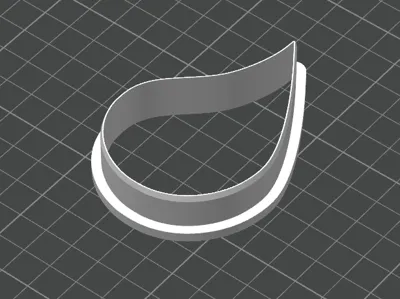 Blood Drop Cookie Cutter/Stencil