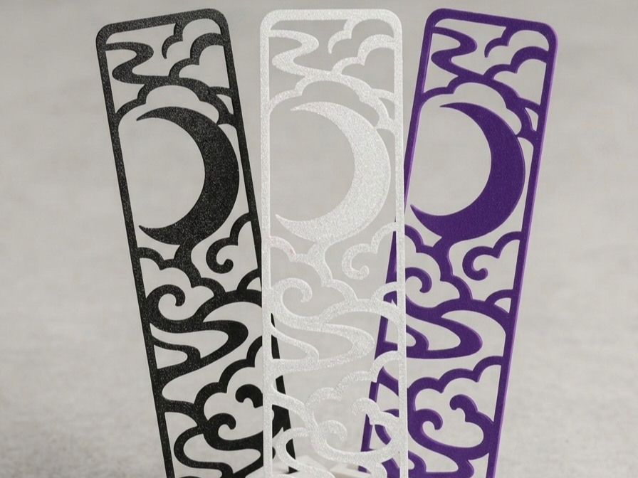 Moon Cutout Bookmark | Fast Single-Color Print