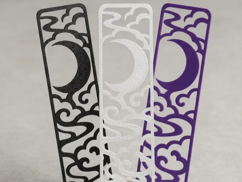 Moon Cutout Bookmark | Fast Single-Color Print