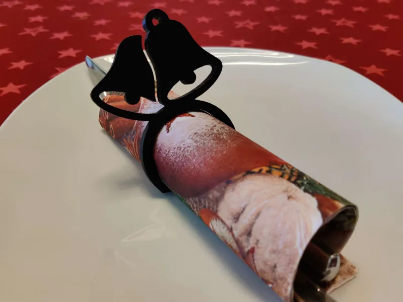 Festive Christmas Napkin Holder – Holiday Bells 