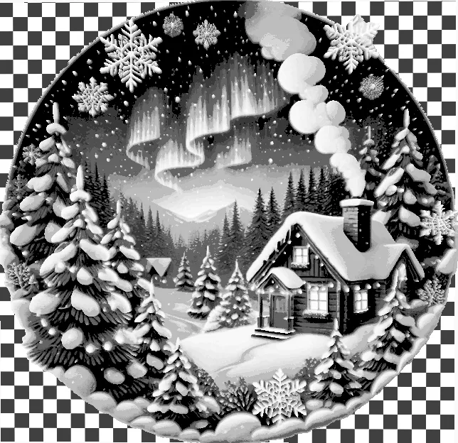 Weihnachtsdekoration Fensterbild 3