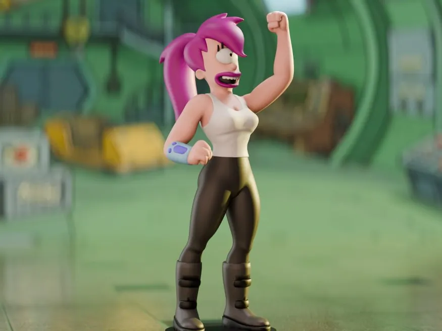 Figura decorativa: Futurama Turanga Leela Collectible Figurine. Referencia del modelo original.