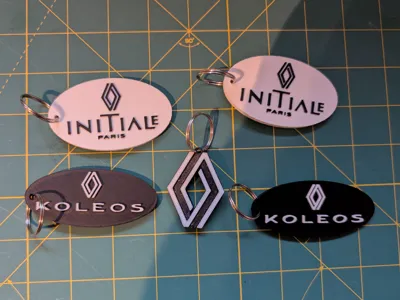 Renault Initiale and Koleos Keychains